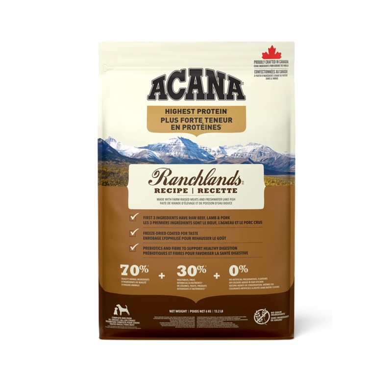 Acana Highest Protein Ranchlands Dog Food