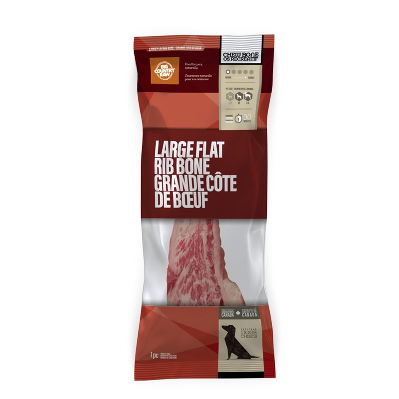 Big Country Raw Flat Rib Bone 1 piece