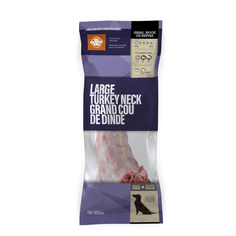 Big Country Raw Large Turkey Neck 1 pc bag