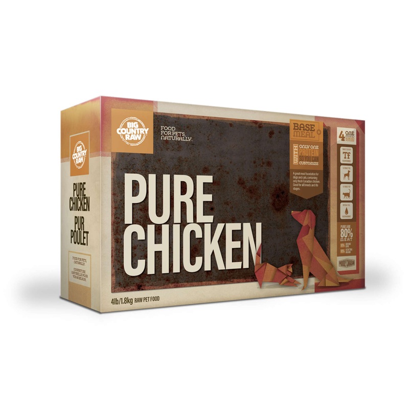 Big Country Raw Pure Chicken Carton 4 x 1 lb