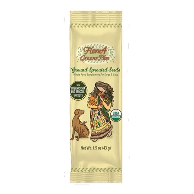 Carna4 Flora4 Greens Plus Ground Sprouted Seeds Food Topper
