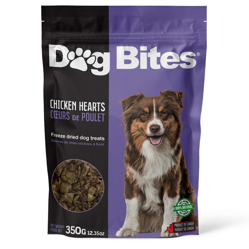 Dog Bites Freeze-Dried Chicken Hearts Dog Treats