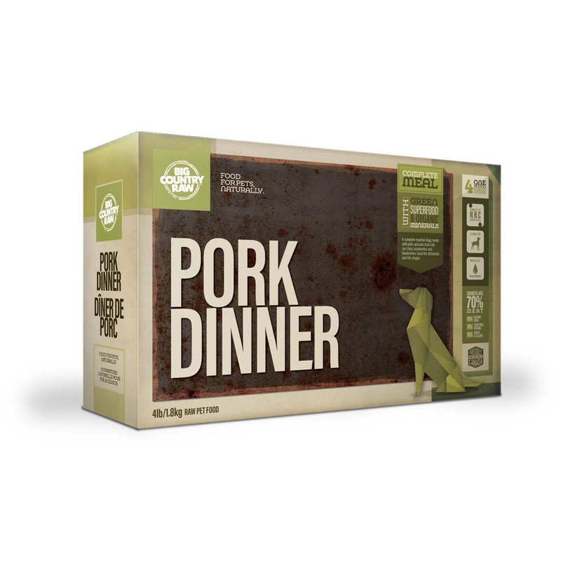 Big Country Raw Pork Dinner Carton 4 x 1 lb