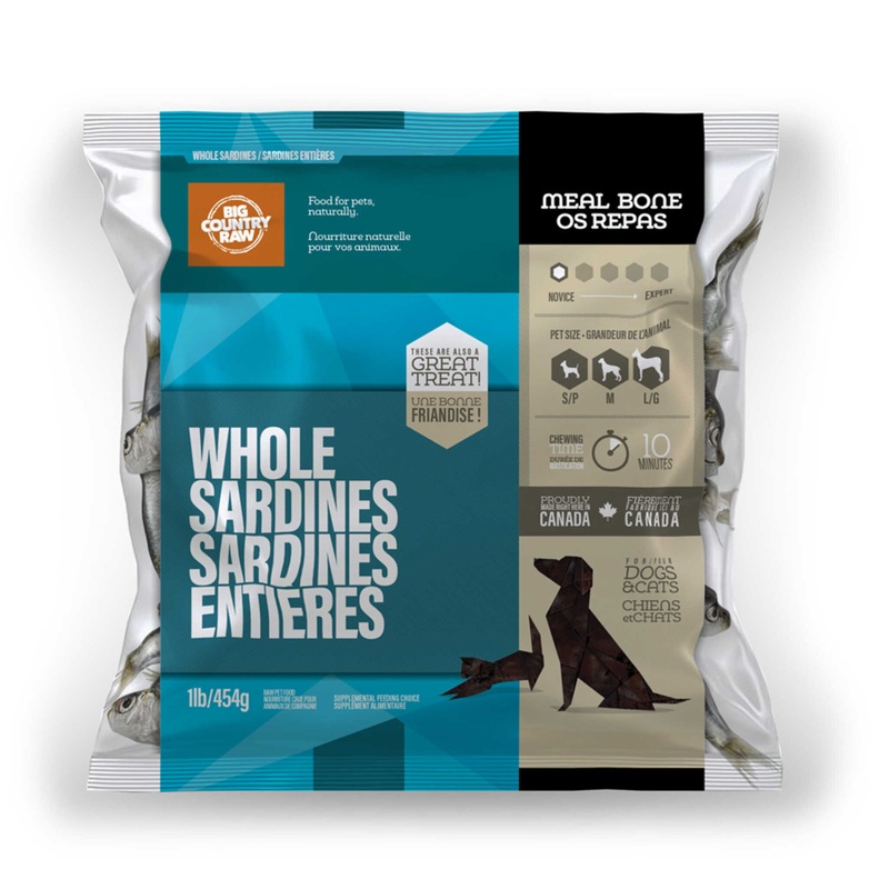 Big Country Raw Sardines 1 lb bag