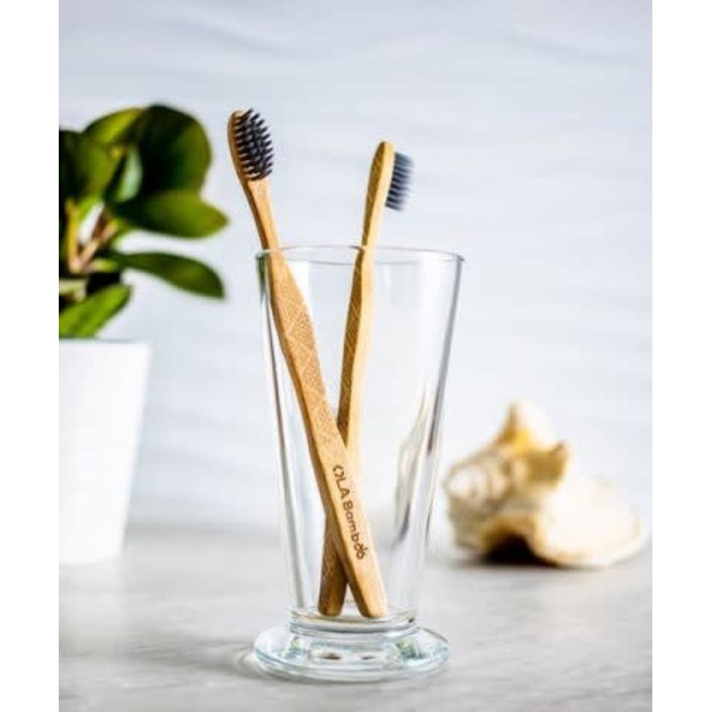 Black Sheep Bamboo Soft Toothbrush Charcoal Infused