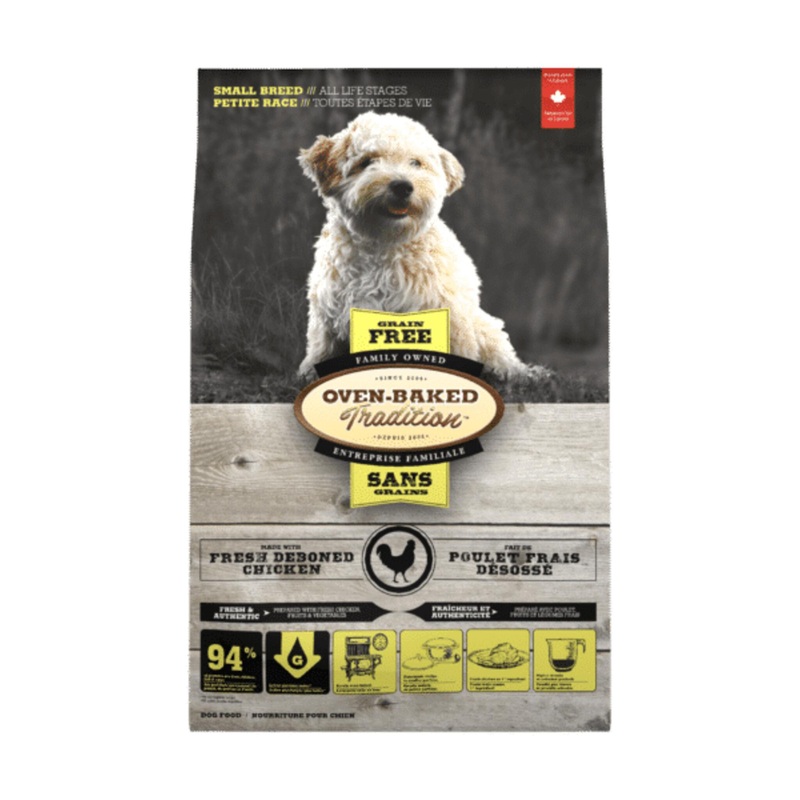 Oven-Baked Tradition Small Breed Grain-Free All Life Stages Chicken Dog Food 5 lb