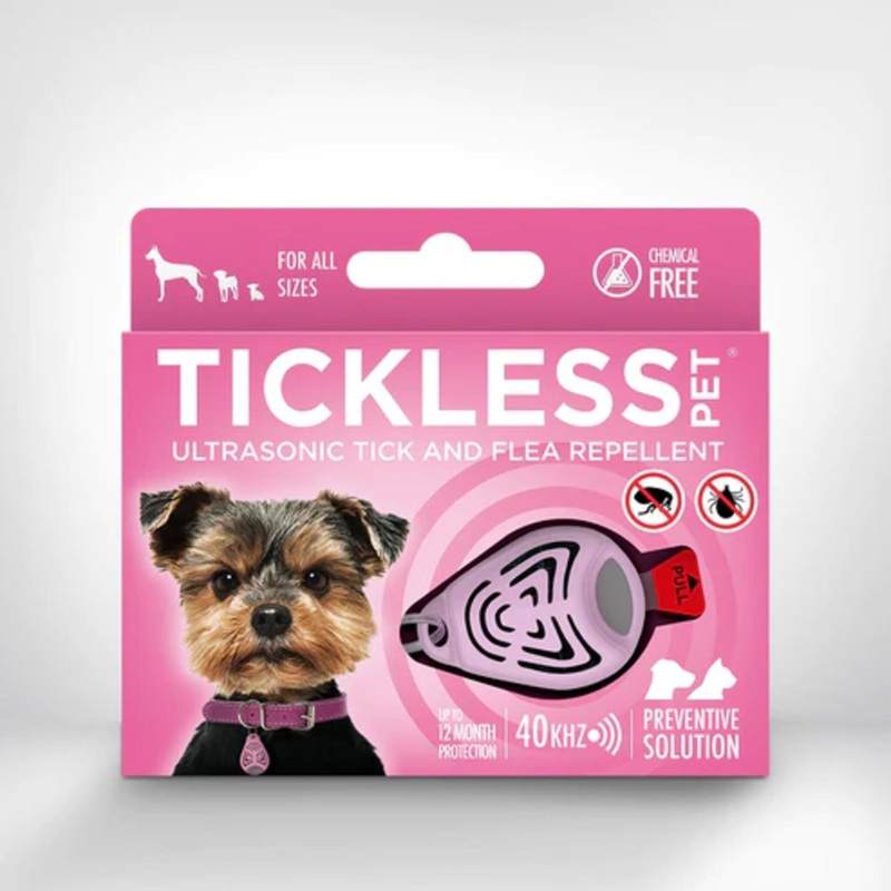Tickless Pet Ultrasonic Tick & Flea Repeller Pink