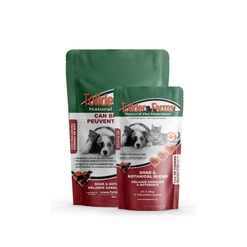Tollden Farms Boar & Botanical Raw Dog Food Blend