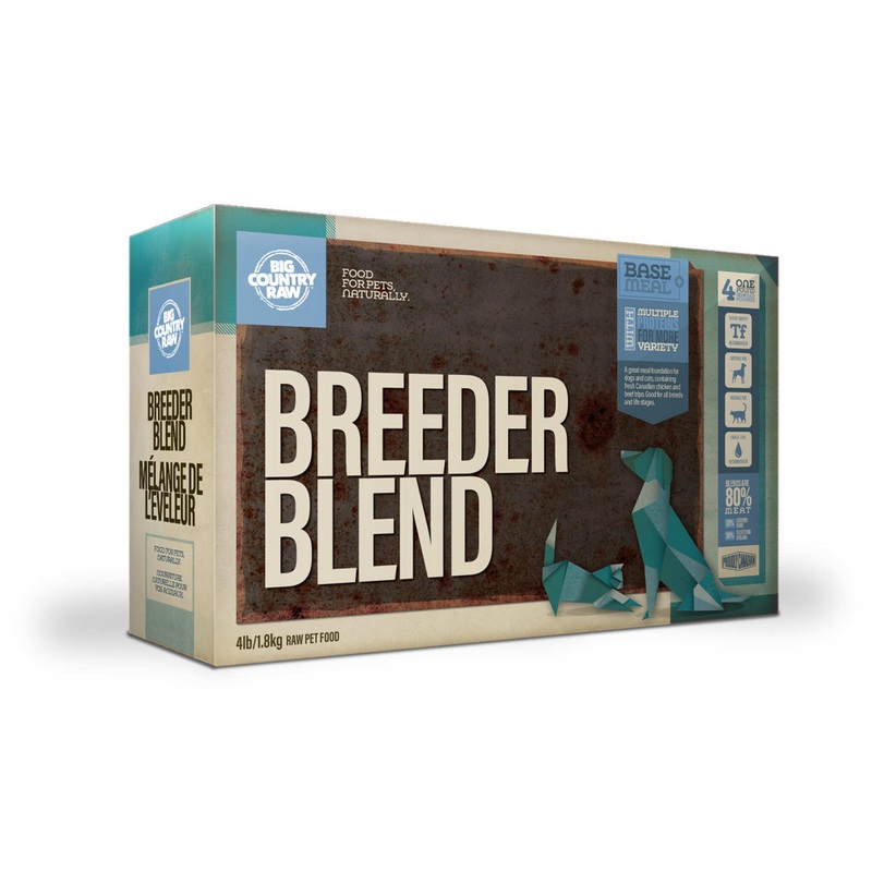Big Country Raw Breeder Blend Carton 4 x 1 lb
