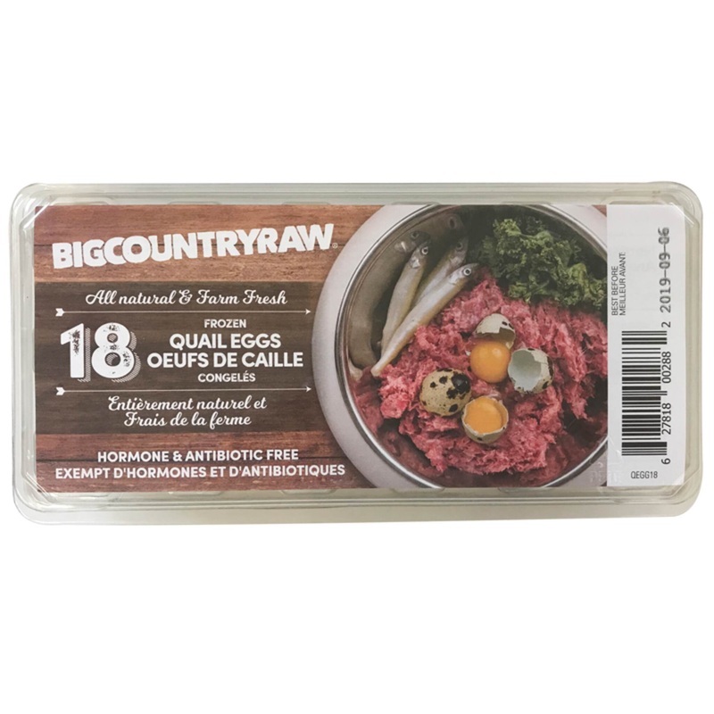 Big Country Raw Frozen Quail Eggs 18 count