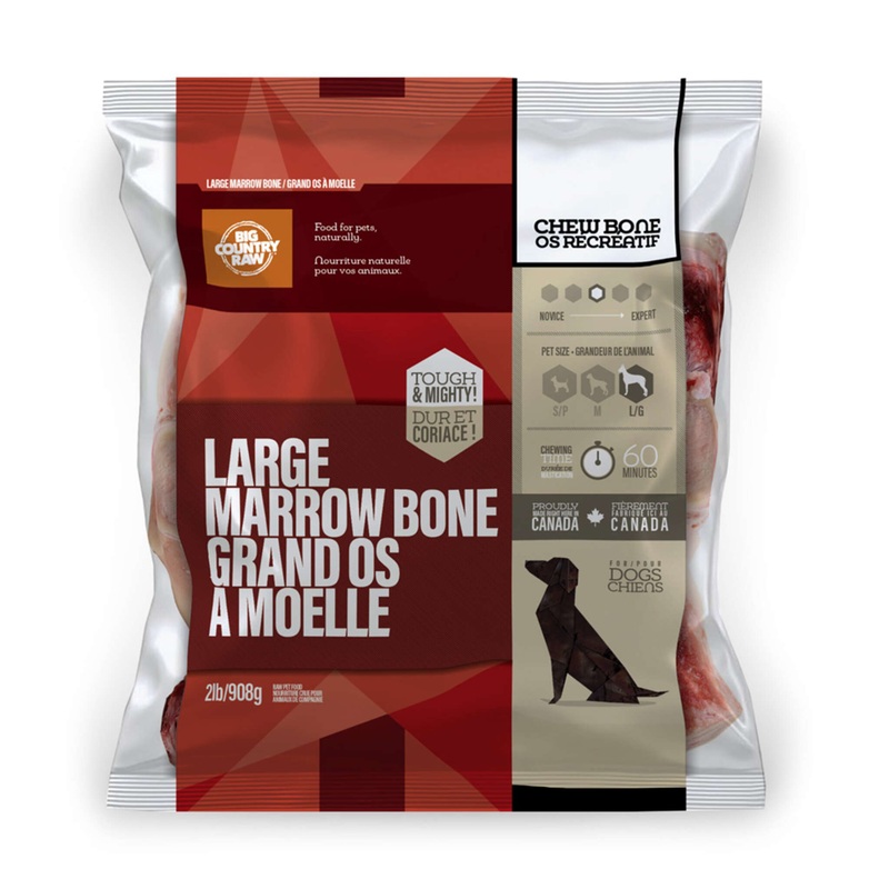 Big Country Raw Marrow Bone Large 2 lb bag