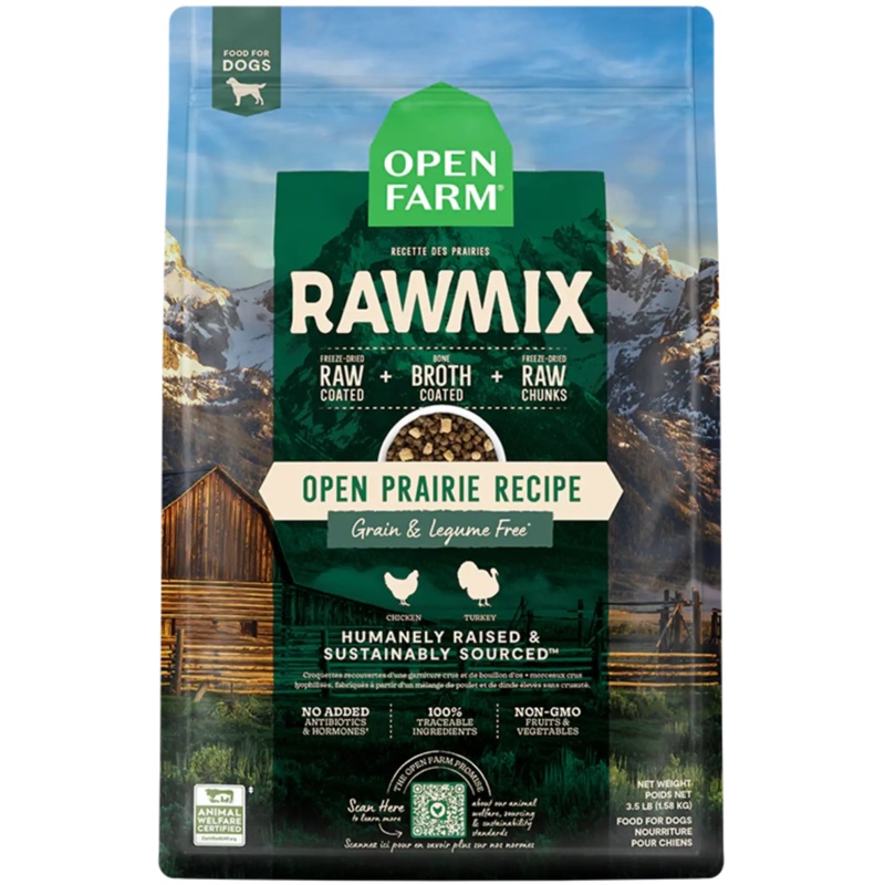 Open Farm RawMix Open Prairie Grain & Legume Free Dog Food