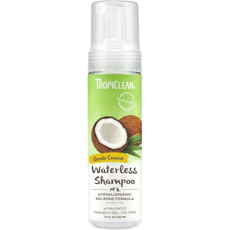 TROPICLEAN Hypo Allergenic Waterless Shampoo for Dogs and Cats