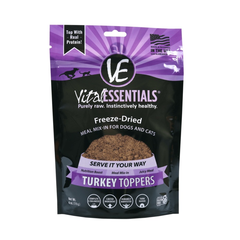 Vital Essentials Turkey Freeze-Dried Meal Boost Topper 6oz