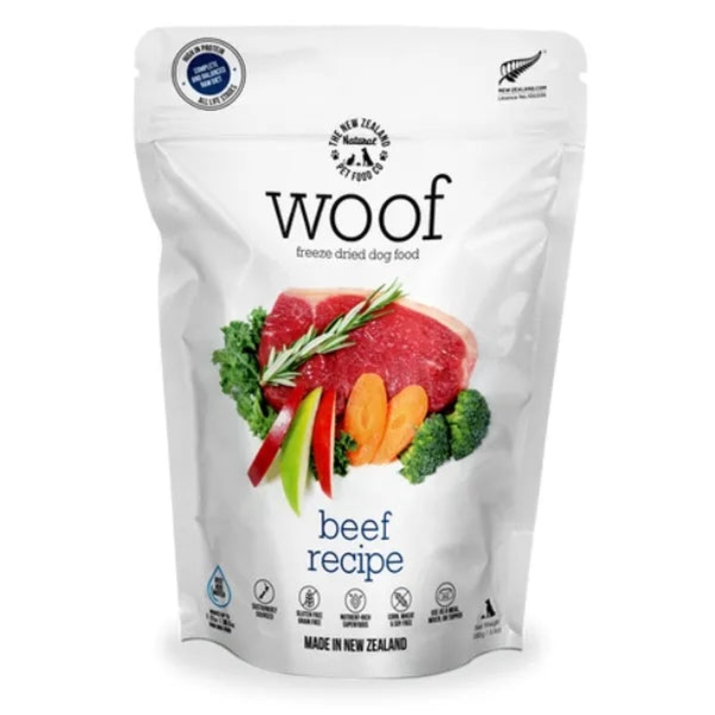 Woof Beef Freeze Dried Raw Food For Dogs