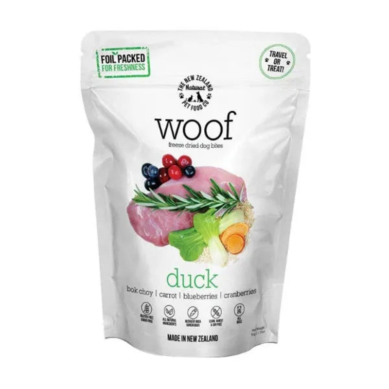Woof Duck Freeze Dried Raw Food For Dogs