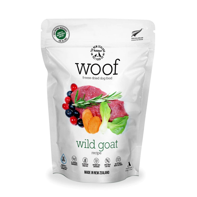 Woof Goat Freeze Dried Raw Food For Dogs