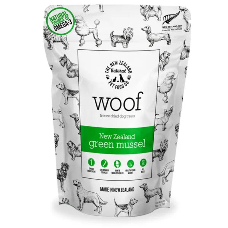 Woof NZ Green Lipped Mussels Dog Treat