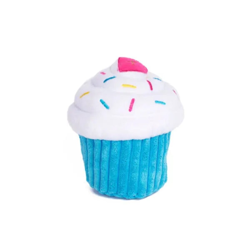 Zippy Paws Cupcake Dog Toy - Blue