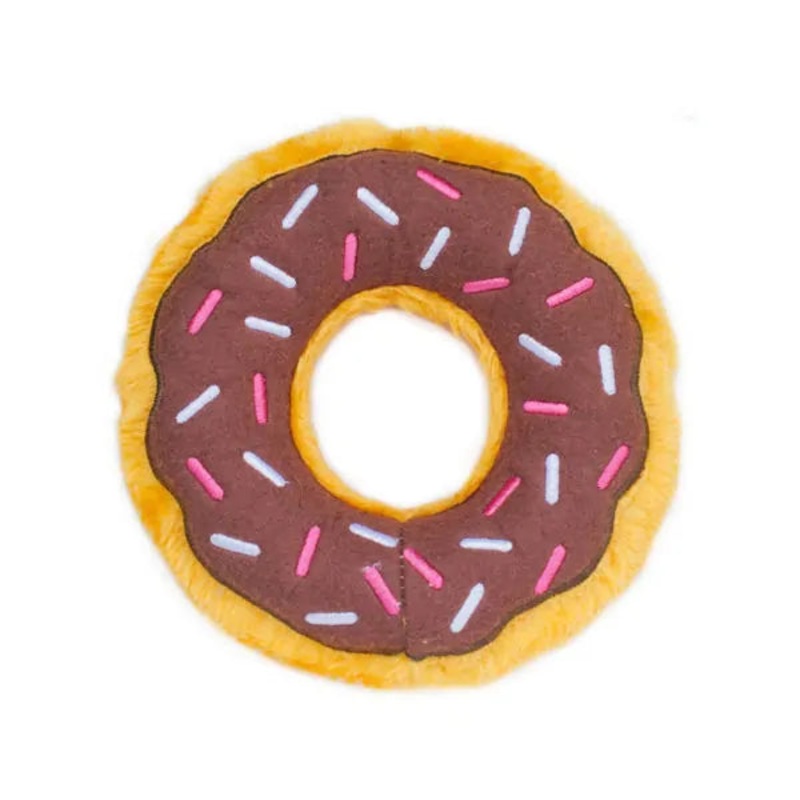 Zippy Paws Donutz Dog Toy - Chocolate