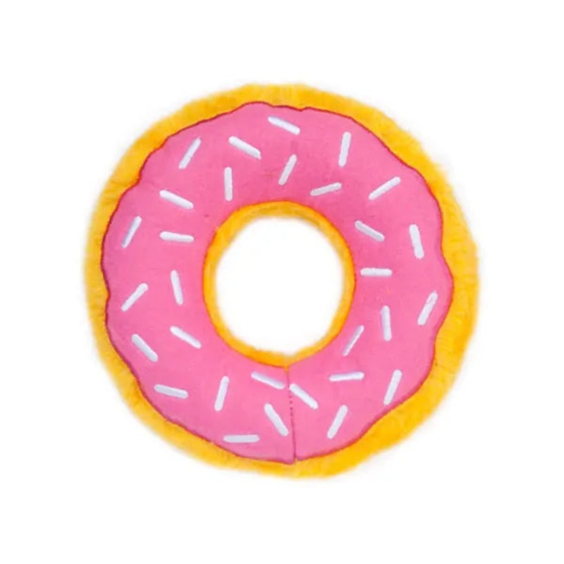 Zippy Paws Donutz Dog Toy - Strawberry