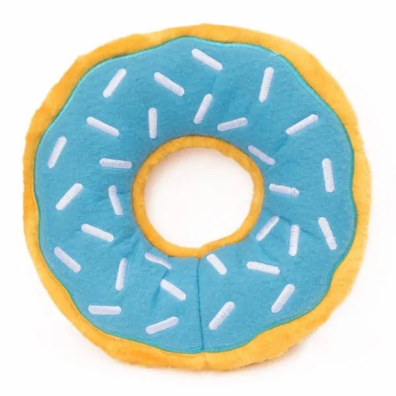 Zippy Paws Jumbo Donutz Dog Toy - Blueberry
