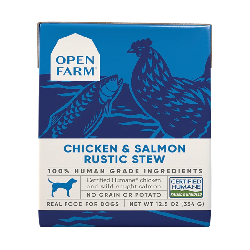 Open Farm Chicken & Salmon Rustic Stew Wet Dog Food