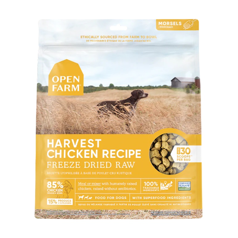 Open Farm Harvest Chicken Freeze Dried Raw Dog Food