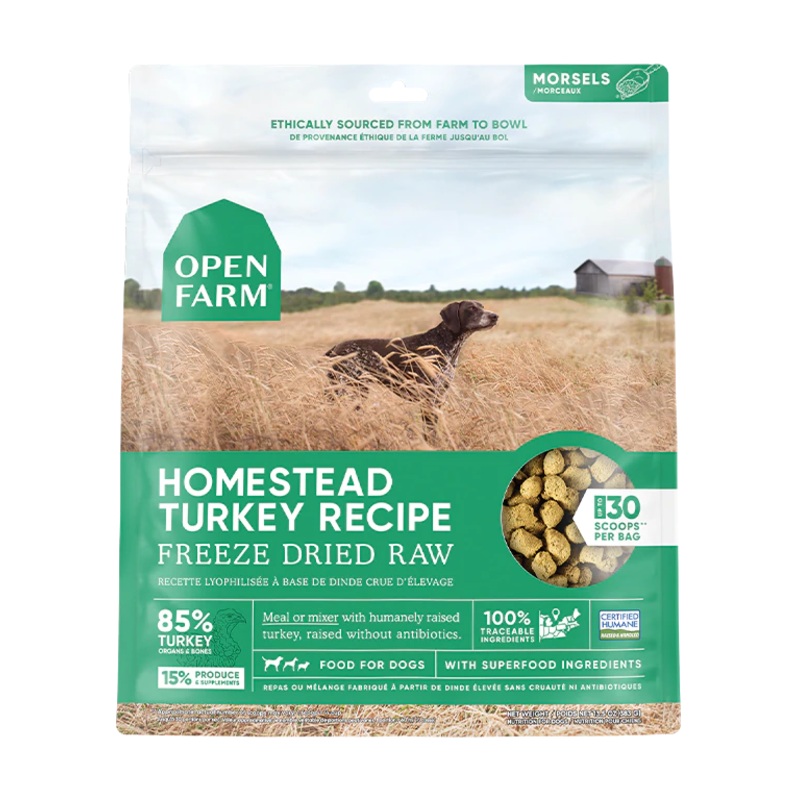 Open Farm Homestead Turkey Freeze Dried Raw Dog Food