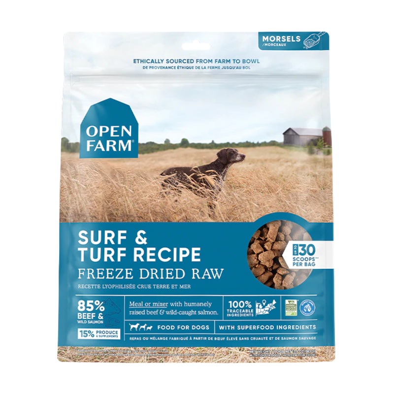 Open Farm Surf & Turf Freeze Dried Raw Dog Food