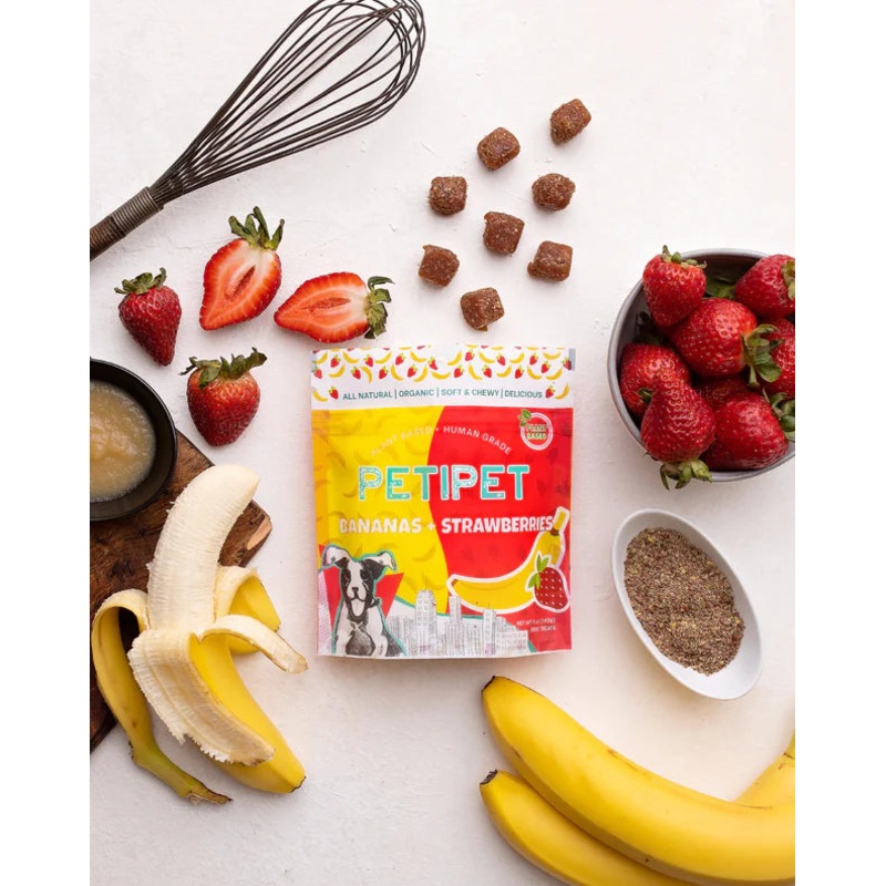 PETIPET Bananas + Strawberries Dog Treat