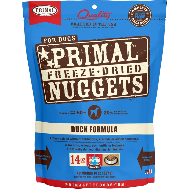 Primal Freeze Dried Duck Nuggets For Dogs