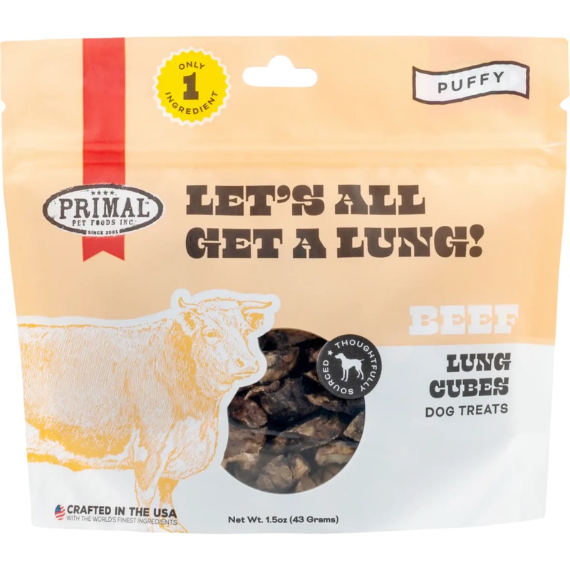Primal Lets All Get A Lung Beef Dog Treats