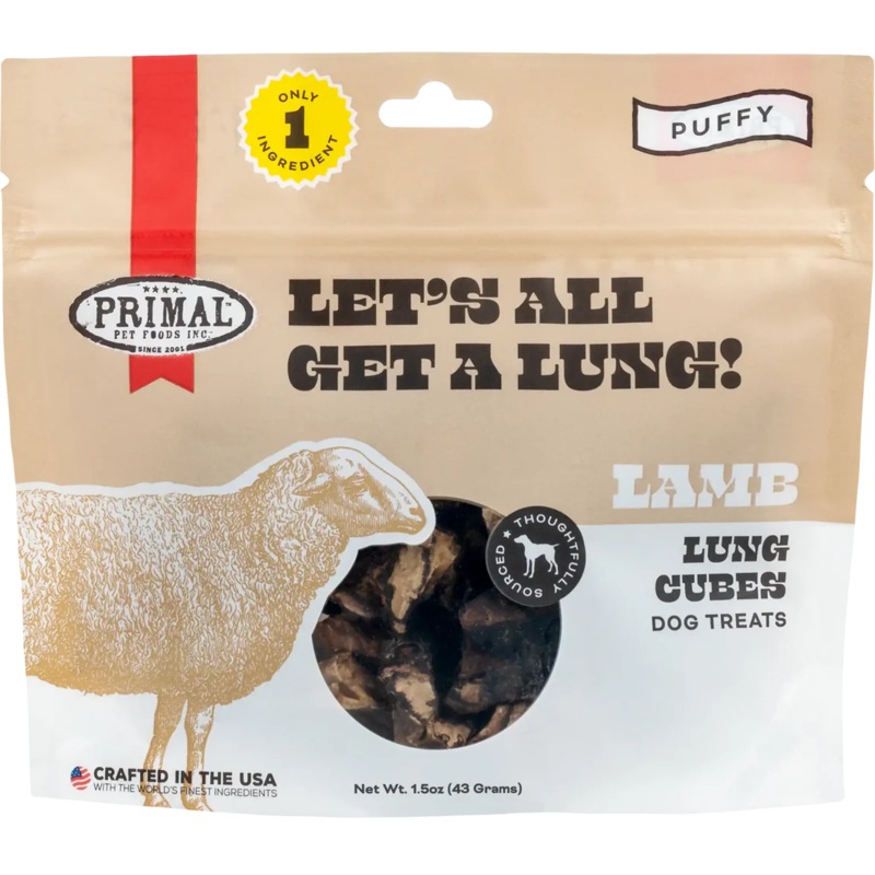Primal Lets All Get A Lung Lamb Dog Treats