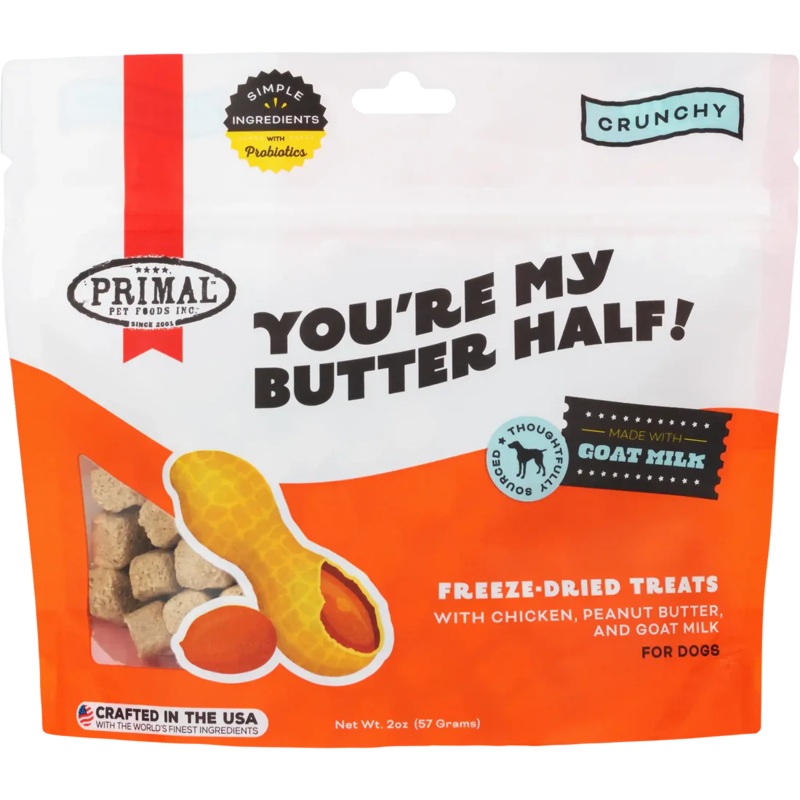 Primal You're My Butter Half Chicken And Peanut Butter With Goat Milk Dog Treat