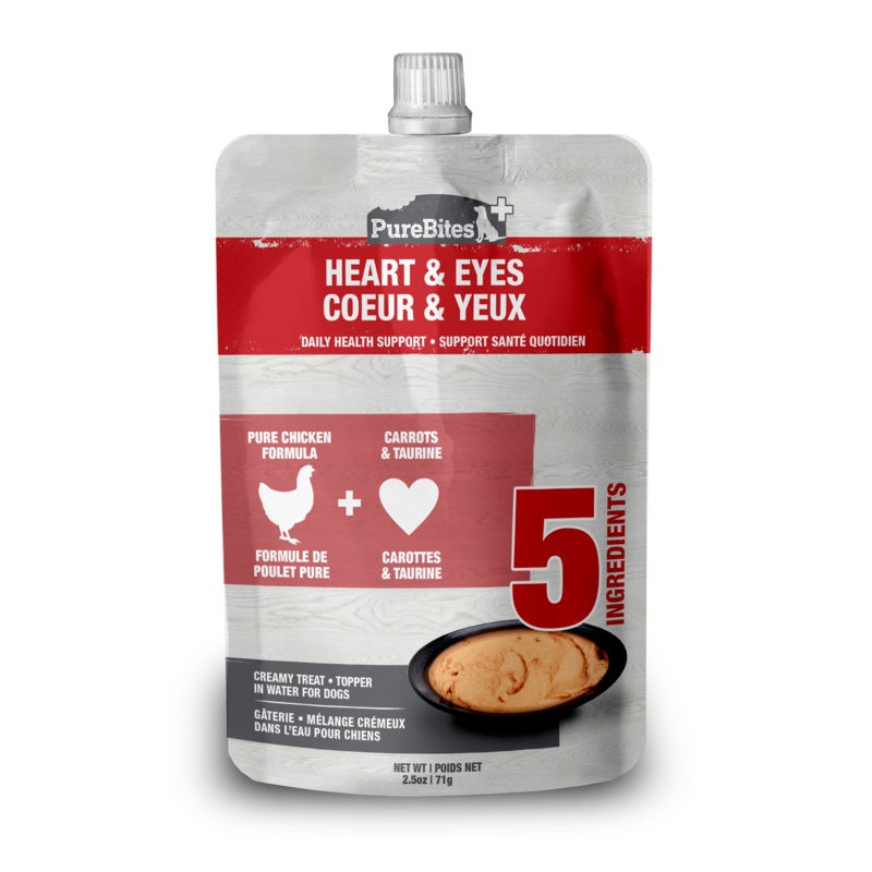 PureBites Heart & Eyes Squeezables Dog Treat