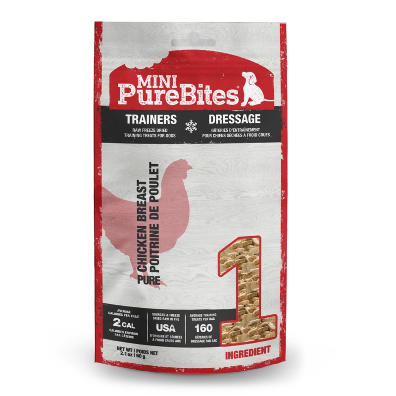 PureBites Mini Trainers Chicken Breast Dog Treats 60g