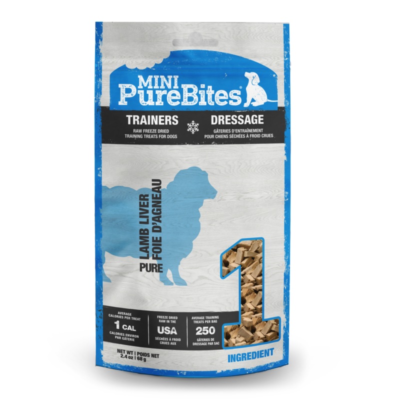 PureBites Mini Trainers Lamb Liver Dog Treats 68g