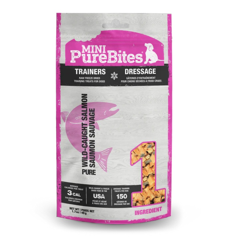PureBites Mini Trainers Salmon Dog Treats 49g