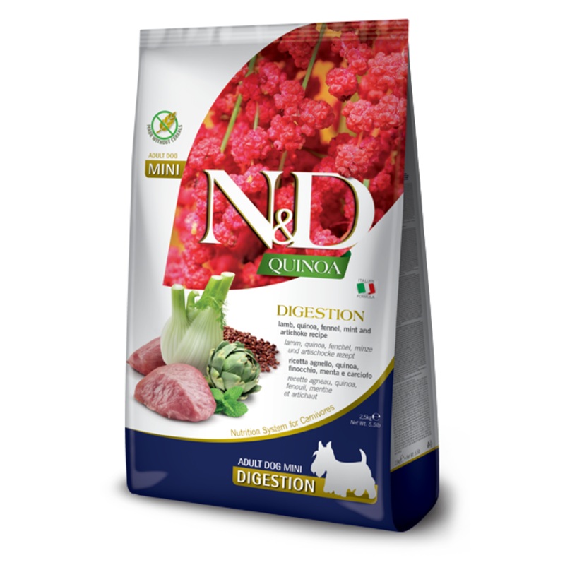 Farmina N&D Digestion Lamb & Quinoa Dry Dog Food - Mini