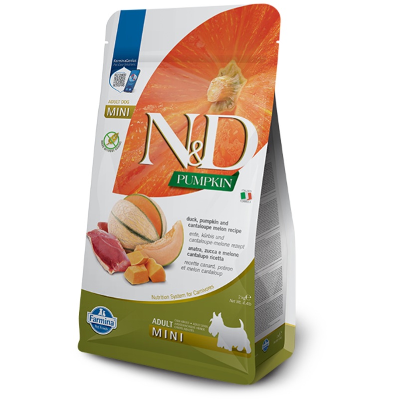 Farmina N&D Duck, Cantaloupe & Pumpkin Dry Food For Adult Dogs - Mini