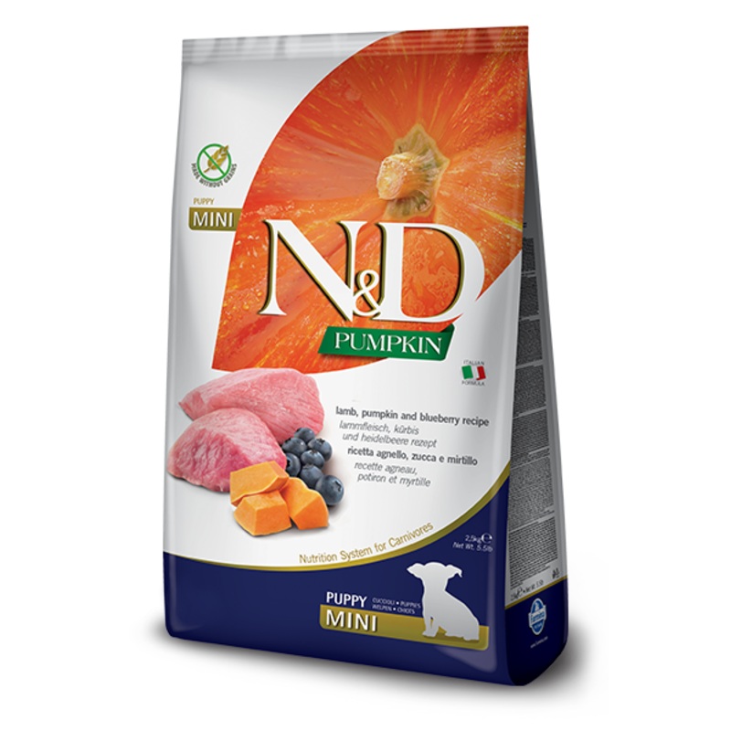 Farmina N&D Lamb, Blueberry & Pumpkin Dry Food For Puppy - Mini