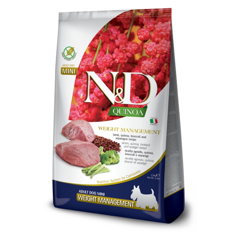 Farmina N&D Weight Management Lamb & Quinoa Dry Dog Food - Mini