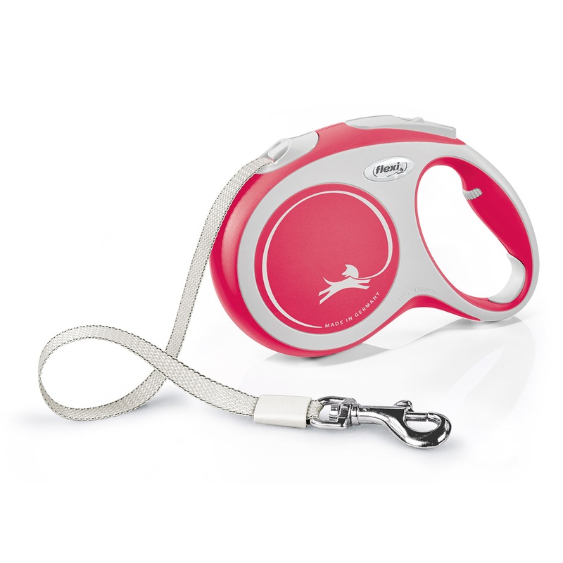 Flexi Comfort Tape Leash - Medium Red (16ft/5m )