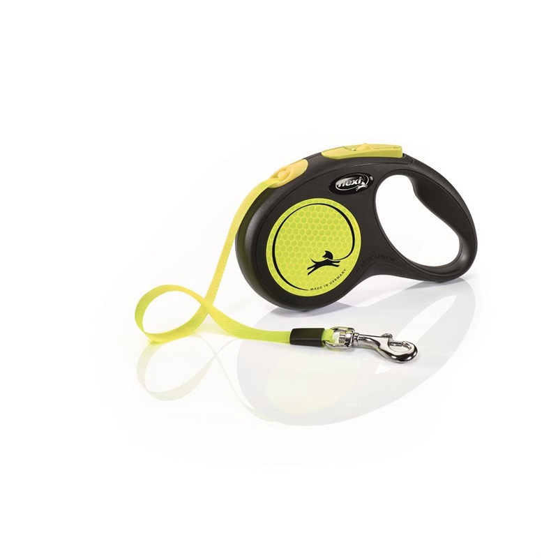 Flexi Neon Reflective Tape Leash 3m - XS