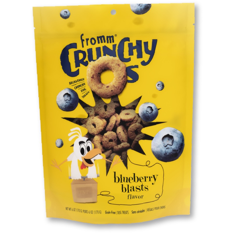 Fromm Crunchy Os Blueberry Blasts Flavor Dog Treats 6oz