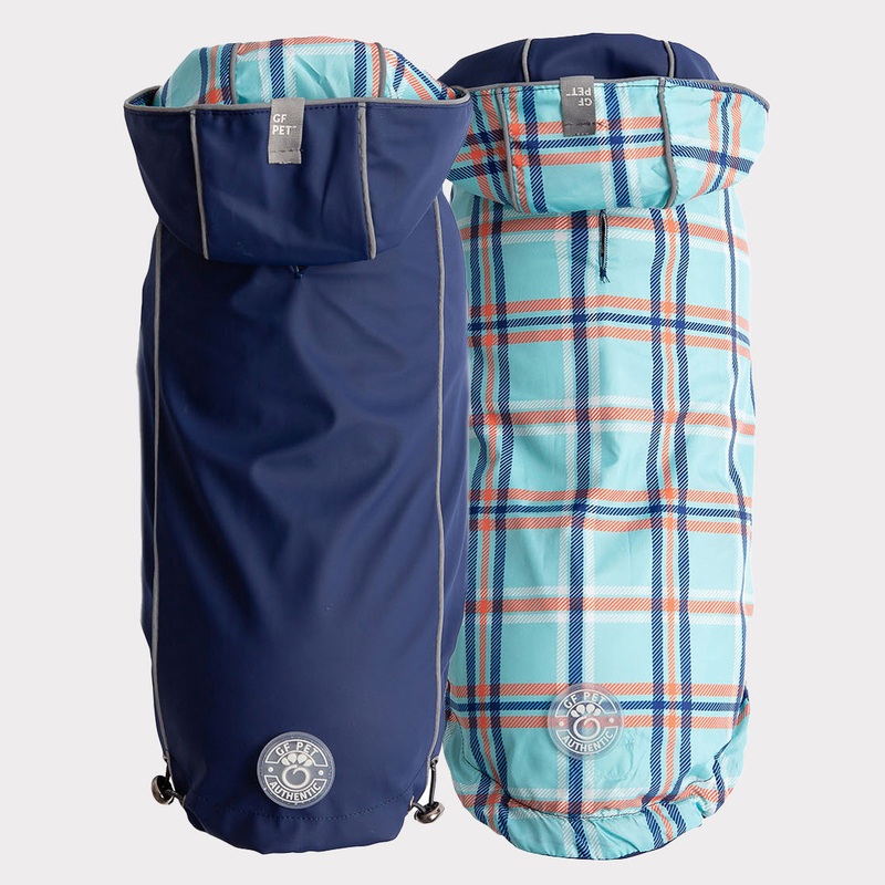 GF Pet Reversible Raincoat Navy