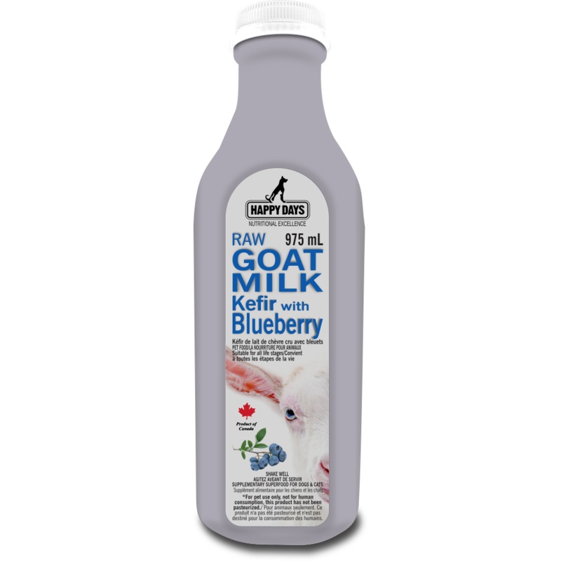 Happy Days Dairy Raw Goat Milk Kefir with Blueberry