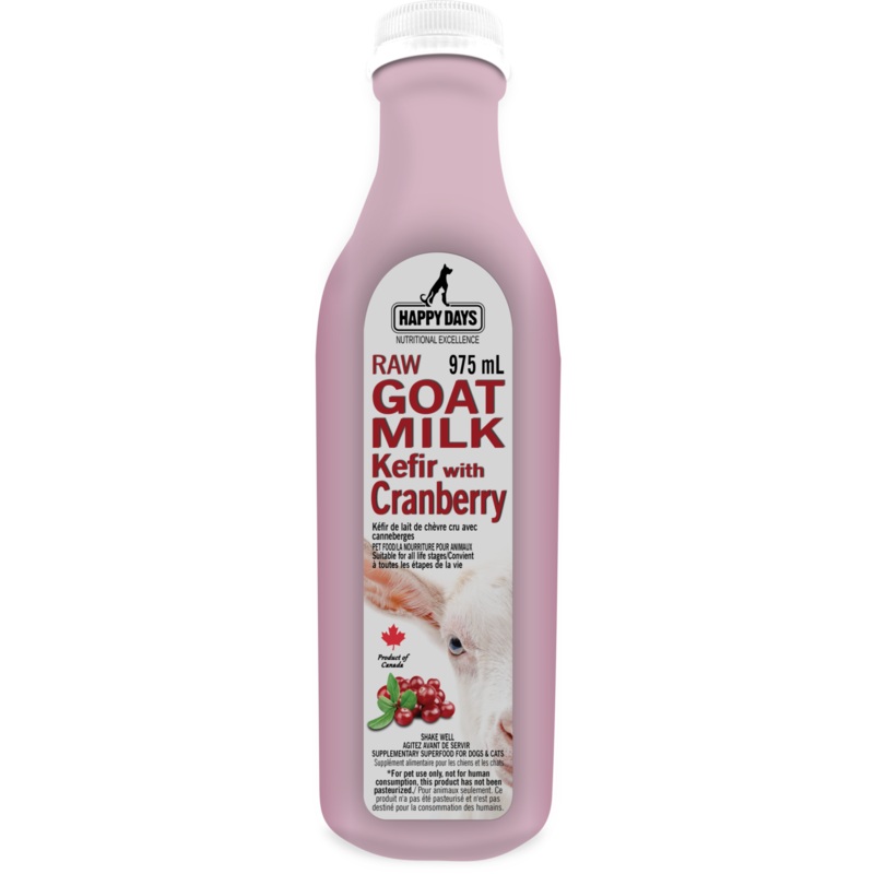 Happy Days Dairy Raw Goat Milk Kefir with Cranberry
