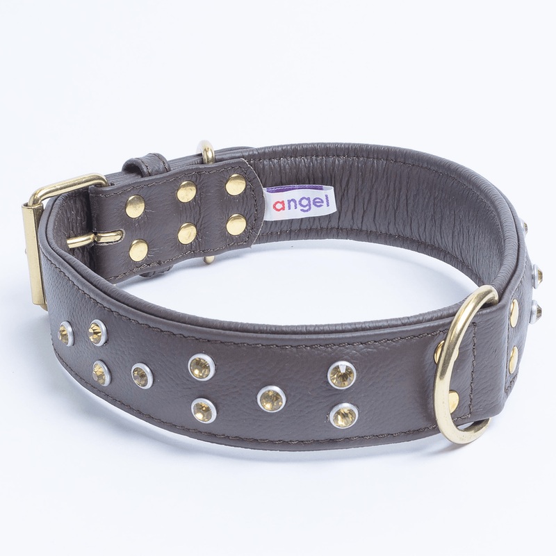 Angel Athens Dog Collar with Rhinestones